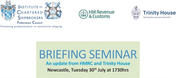 ICS FED CO SEMINAR JUL 19 - HMRC Trinity House - BRIEFING SEMINAR